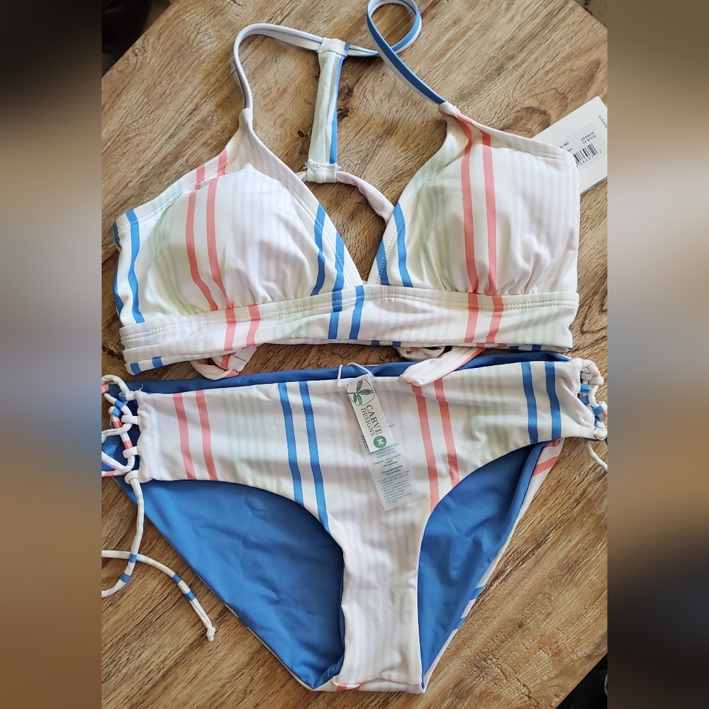 Carve Designs Sunny Stripe Bikini Top